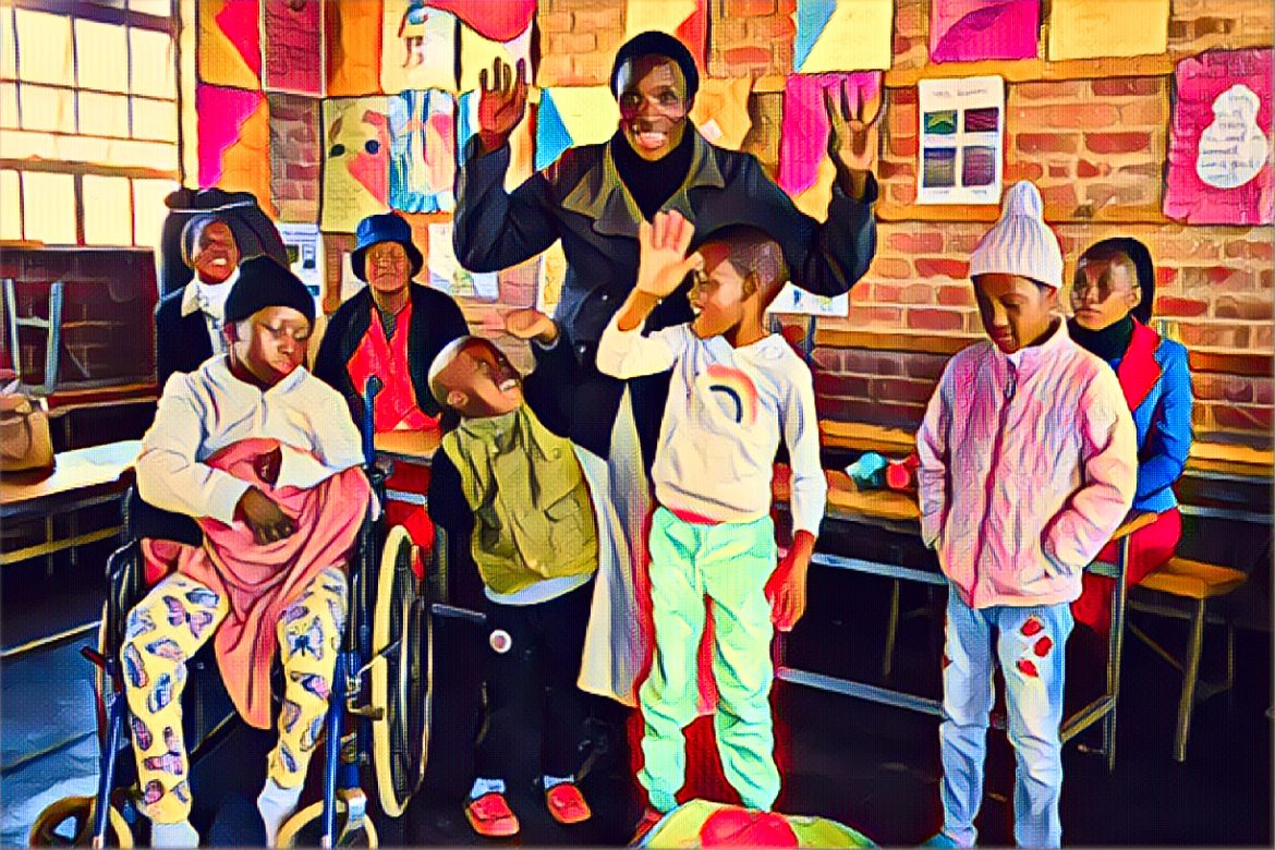 Edited in Prisma app with Thota Vaikuntam disability programs for youth in Bulawayo